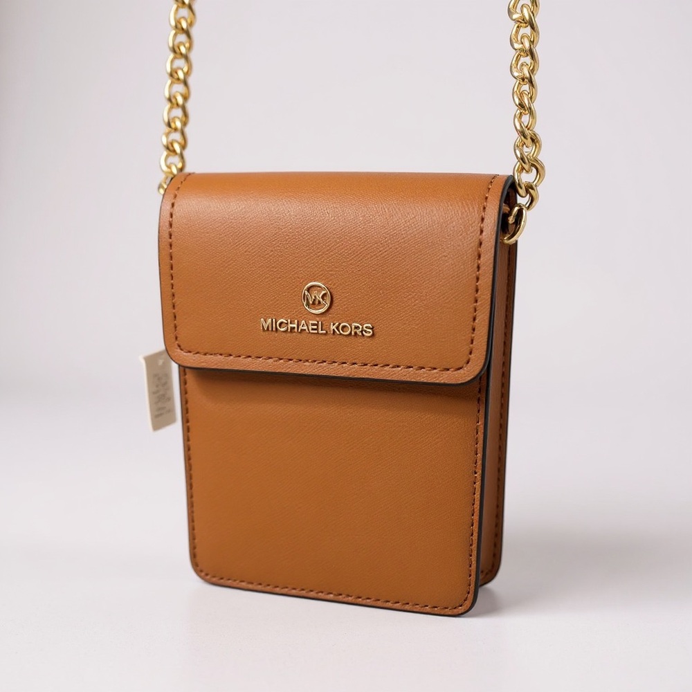Michael Kors Saffiano Leather Smartphone Crossbody Bag
